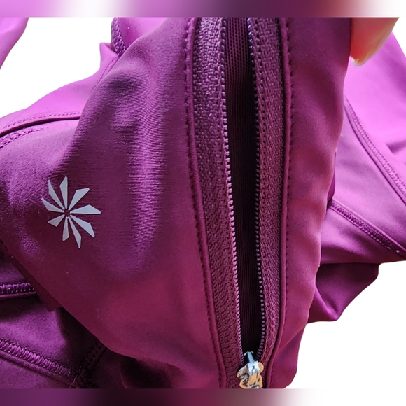 Athleta Purple Leggings Side Pocket Stash - Picture 6 of 9